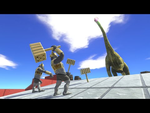 Ghor's Gang Will Attack King Brachiosaurus - Animal Revolt Battle Simulator
