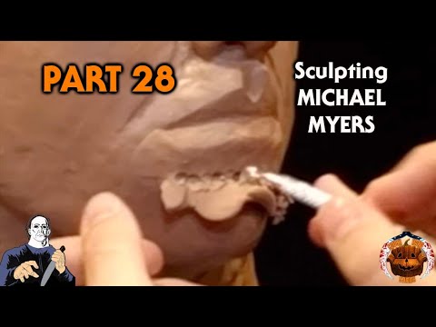 Michael Myers Sculpture Timelapse Documentary - Halloween (PART 28/31)