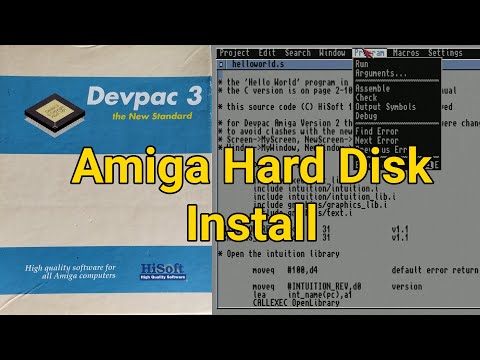 Installing Devpac 3 Assembler (Amiga 1200 Workbench 3.2)