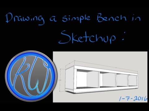 Rockin'Woodwerks - Drawing a simple bench in Sketchup