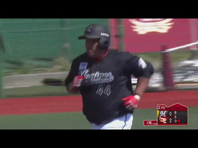 【ファーム】初球を捉えた!! マリーンズ・井上のソロホームランで反撃!! 2021/4/22 E-M(ファーム)
