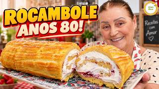 📼🍓 ROCAMBOLE DE MORANGO DOS ANOS 80! QUEM LEMBRA? Rocambole Anos 80 #1415