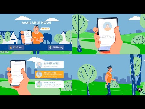 Flat Style App Modular Template for Apple Motion & FCPX - MotionVFX