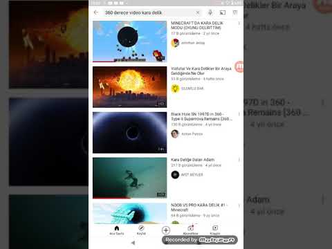 360 derecelik kara delik videosu😱🕳️