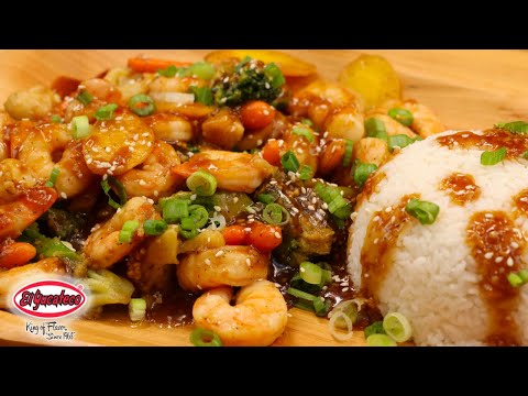 Teriyaki Shrimp Recipe w/ Stir Fry Veggies & Homemade Teriyaki Sauce Recipe