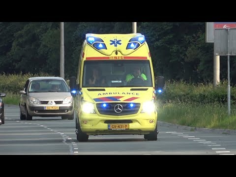 A1, Otaris Ambulance 04-101 Zwolle vanaf Deventer Ziekenhuis naar het Isala Zwolle