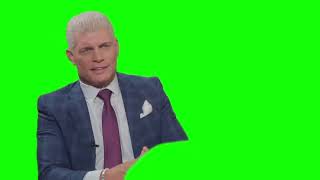 Cody Rhodes "you mentioned you were playing and I was like...I'm not" green screen