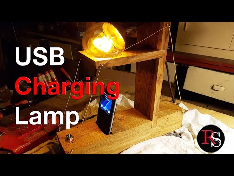 USB Charging Bedside Lamp / Desk Lamp / DIY Video