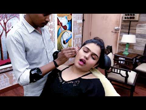 She Loves Ear Cleaning and Massage ASMR Experience | Indian Massage