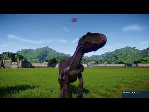 Jurassic World Evolution: (Modified) Proceratosaurus vs Indoraptor pair