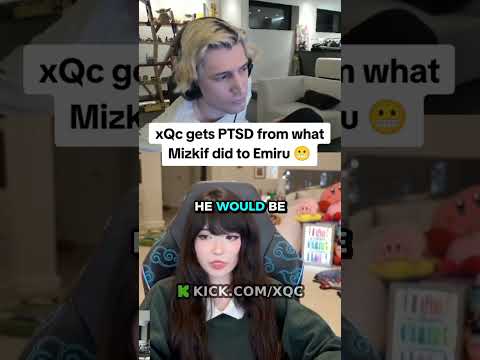 xQc gets PTSD from what Emiru revealed Mizkif did 😬 #xqc #emiru #mizkif #drama #relationship