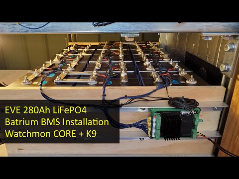 Batrium CellMate K9 BMS Install on EVE 280Ah LiFePO4 Batteries