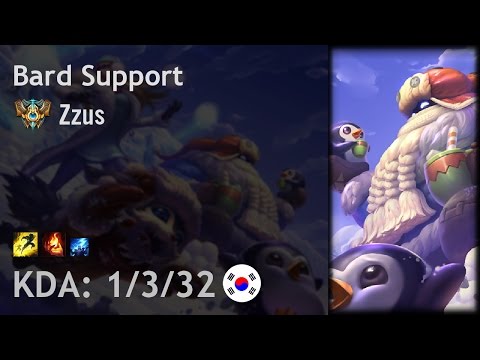 Bard Support vs Alistar - Zzus - KR Challenger Patch 6.20