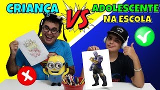 TIPOS DE CRIANÇAS CRIANÇA VS ADOLESCENTE NA ESCOLA | PEDRO MAIA