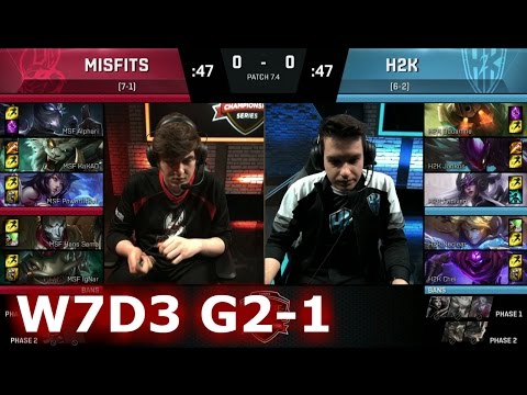 Misfits vs H2K Gaming | Game 1 S7 EU LCS Spring 2017 Week 7 Day 3 | MSF vs H2K G1 W7D3 1080p
