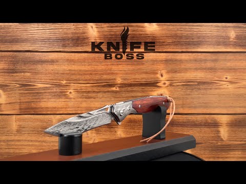 KnifeBoss lovecký zavírací damaškový nůž Fenix VG-10
