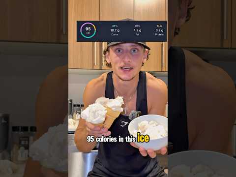 95 CALORIES FOR 3 ICE CREAM CONES + BOWL😳 OP RECIPE P.3 #Jesus #anabolic #recipe #health