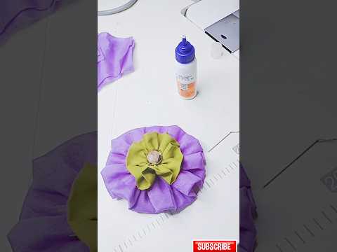 Cloth flower making easy art fabric #shortvideo #viralshorts #youtubeshorts #mitu&fashion