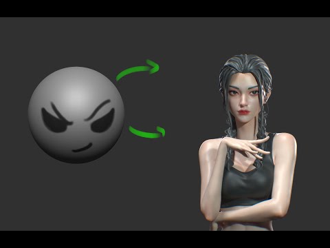 |Zbrush Timelapse| How I Sculpt A Girl From A Sphere