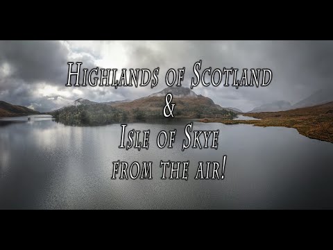 BEAUTIFUL SCOTLAND (Highlands / Isle of Skye) AERIAL DRONE 4K VIDEO