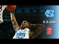 UNC Basketball: #2 North Carolina vs NC State | 2-3-2005 | Full Game