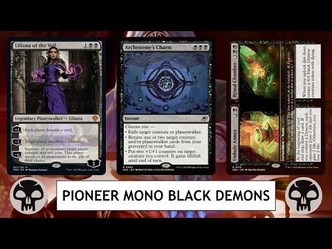 MTG Pioneer Mono Black Demons - Reaching New Levels Of Snark In My Archenemy Mode