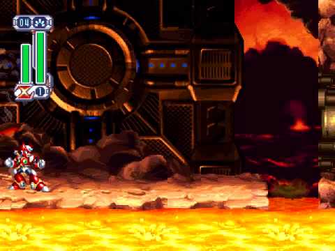 Megaman X4 - Zero vs. Magma Dragoon (No Damage, No Abilities/Weapons)