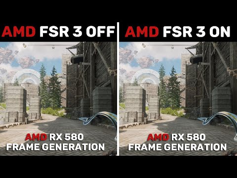 RX 580 - AMD FSR 3 Frame Generation OFF vs ON
