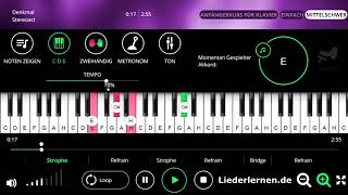 Denkmal  - Stereoact - Klavier lernen - Musiknoten - Akkorde