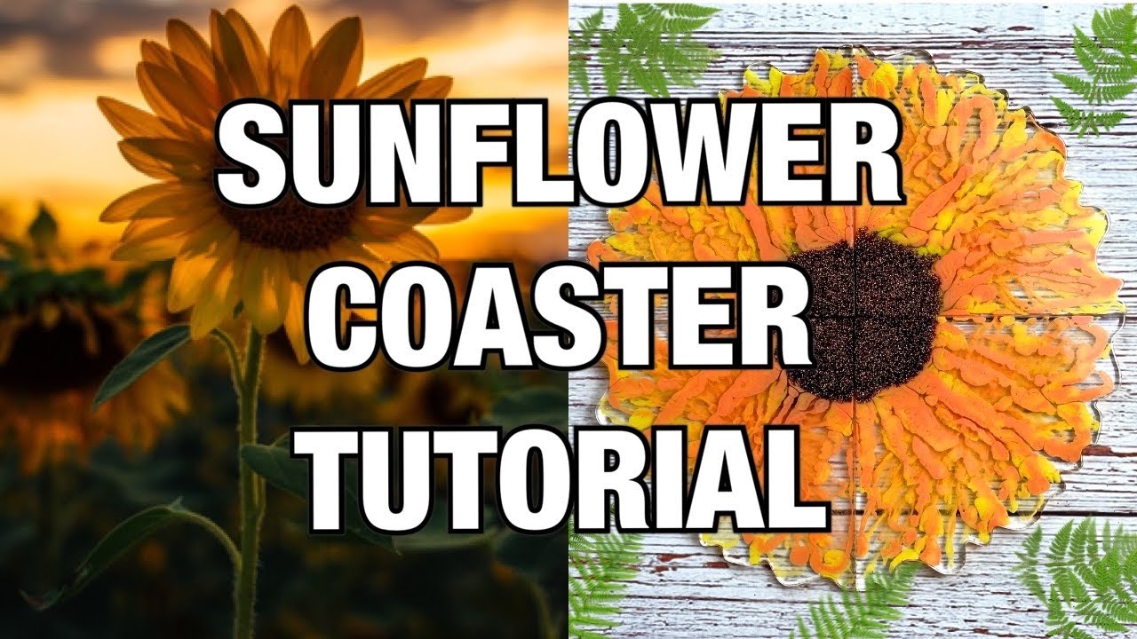 Sunflower Coaster Tutorial || Resin Bloom Method
