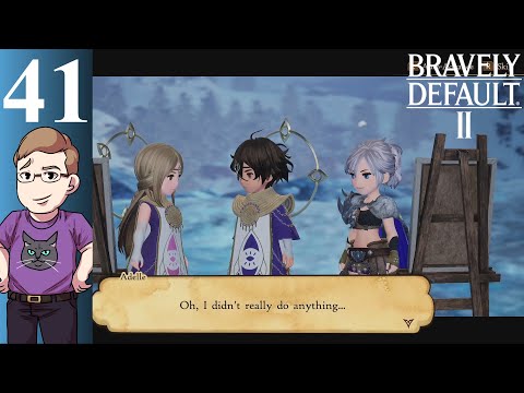 Let's Play Bravely Default 2 (Blind) Part 41 - Landscape Paintings and Returning to Halcyonia