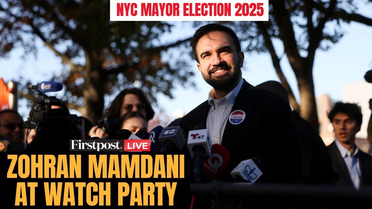 NYC Mayor Election 2025 LIVE: Zohran Mamdani Attends Election Night Watch Party | Democratic Party