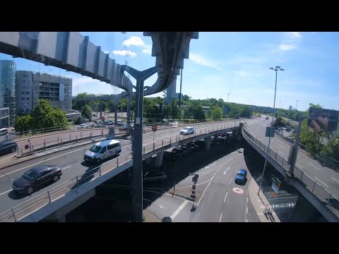 Driving the Skytrain Düsseldorf Airport Germany