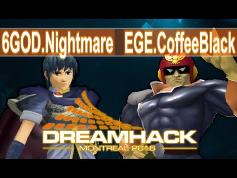 Winners Quarters - 6GOD.Nightmare (Marth) vs EGE.Coffeeblack (Falcon) - DreamHack Montreal