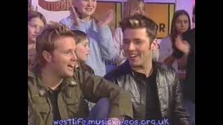 Westlife &amp; David Sneddon - At The Star Bar, TOTP Saturday 04.01.2003