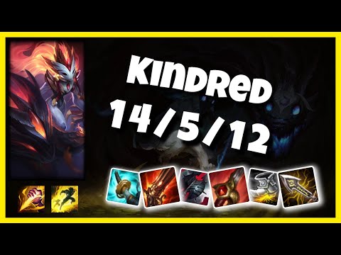 KOREAN Challenger Kindred JUNGLE (14/5/12) vs LILLIA Gameplay Replay - Patch 10.20
