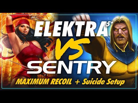 MCOC - Elektra 5* R4 vs Sentry Master Quest - 3/3 Recoil