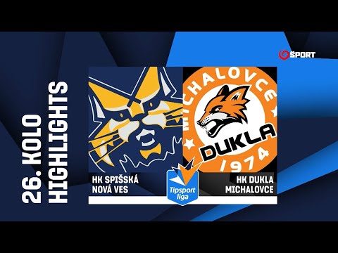 26. kolo: HK Spišská Nová Ves – HK Dukla Michalovce 2:3 sn (1:0, 0:2, 1:0 - 0:0, 0:1)