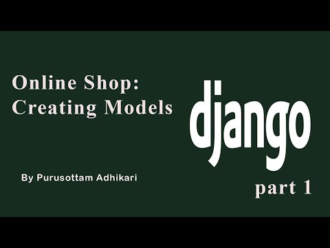 Online Shop: Creating models part 1