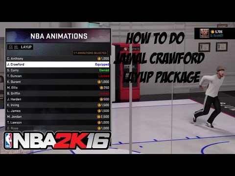 NBA 2K16 | HOW TO DO JAMAL CRAWFORD LAYUP PACKAGE!🏀