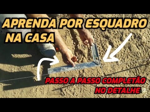 COMO POR ESQUADRO NA CASA DA FORMA MAIS FÁCIL DO PLANETA...sem GABARITO E COM ECONOMIA E RENDIMENTO