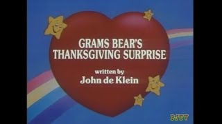 Review - The Care Bears Family "Grams Bear's Thanksgiving Surprise" (1986)