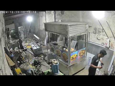 Red food and ice cream cart