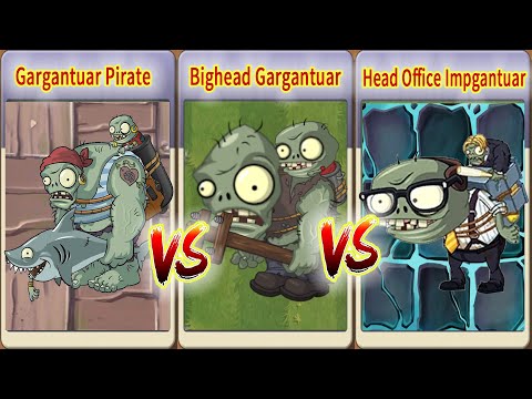 PvZ 2 Head Office Impgantuar & Gargantuar Pirate & Bighead Gargantuar (Zombie Vs Zombie)