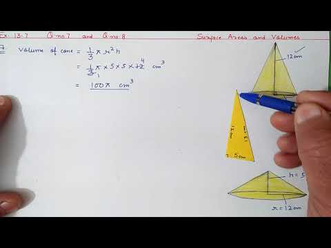 Chapter:13 Ex.13.7 (Q.7) (Q.8) Surface Areas and Volumes | Ncert Maths Class 9 | Cbse