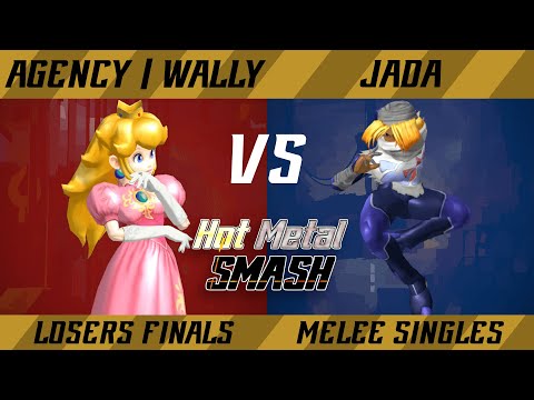 Hot Metal Smash #9 Losers Finals - Agency | Wally (Peach) vs. Jada The Beetle King (Sheik) - Melee