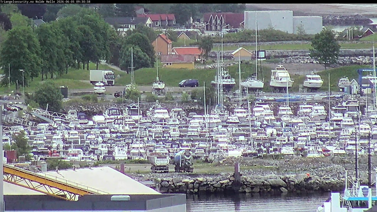 Live webcam view of Molde Harbour & Fjord Panorama
