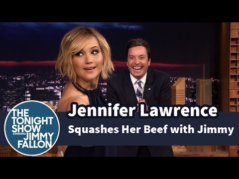 Jennifer Lawrence Squashes Her Beef with Jimmy Fallon thumnail