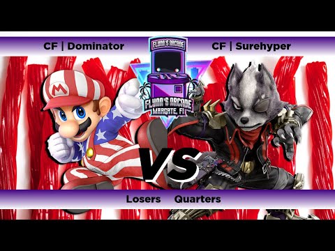 Flynn's Arcade 057 Losers Quarters - CF | Dominator (Mario) Vs CF | Surehyper (Wolf) SSBU Tournament