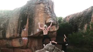 Video thumbnail of L'Arête, 7a+. Rocklands